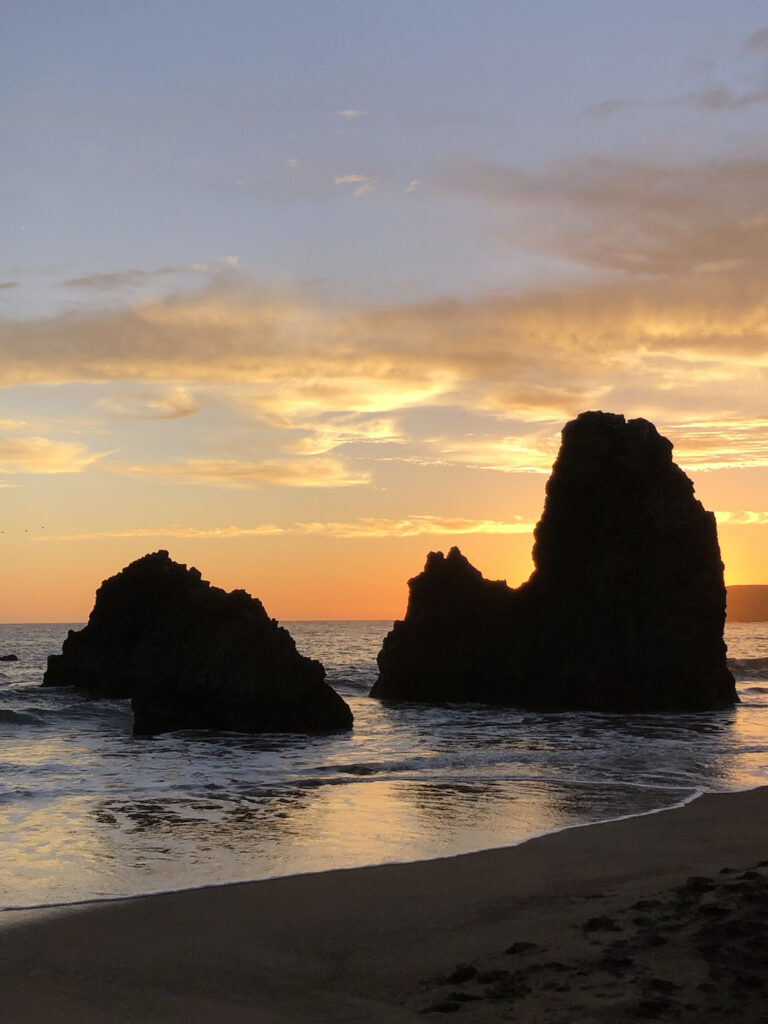 Sunset magic at Rodeo Beach