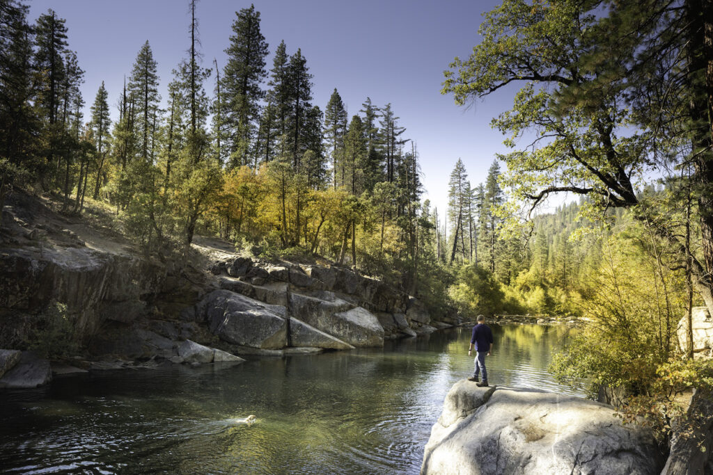 Exploring swimming holes at Sourgrass Recreation 