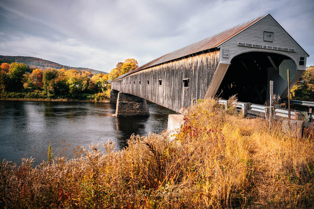 Things to do in Vermont is to drive through the Cornish Windsor bridge