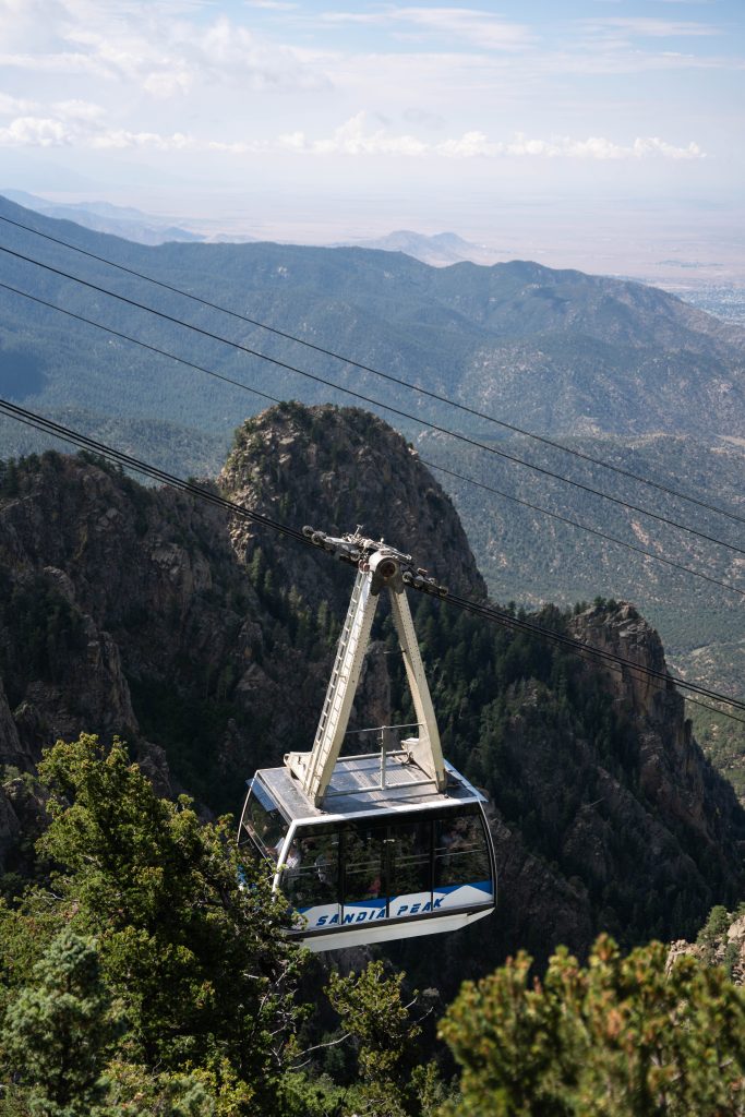 New Mexico's Sandia Peak tramway is a must visit.