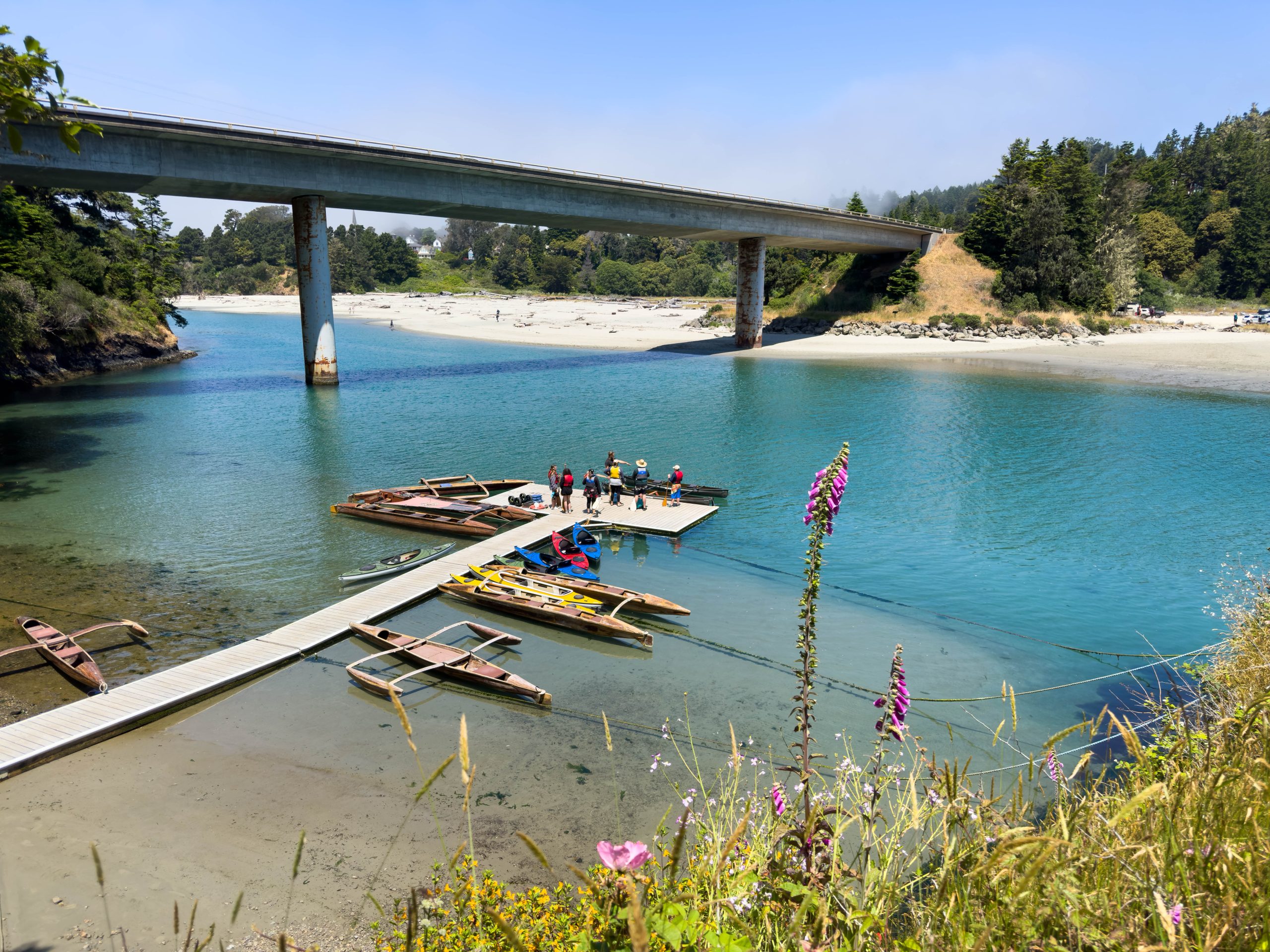 Visit Mendocino and go canoeing in Big River